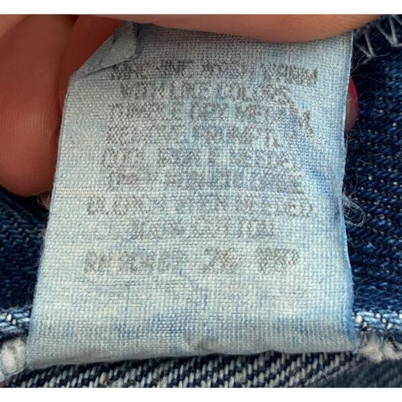 Upcycled Recycled Boho Denim Skirt With Tie Belt Size 26 - Picture 12 of 15